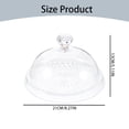 thumbnail image 3 of Estbridge Acrylic Cake Plate with Dome  Cake Stand with Cover   Pattern Serving Platter with Lid for Display  Party  Entertaining   Shaped Handle, 3 of 8