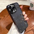 thumbnail image 5 of Compatible with iPhone 13 Pro Max Glitter Plating Case, Luxury Bling Sparkly Shiny Clear Case for iPhone 13 Pro Max 6.7" Camera Protection Soft TPU Shockproof Back Cover for Women Girl Black, 5 of 12