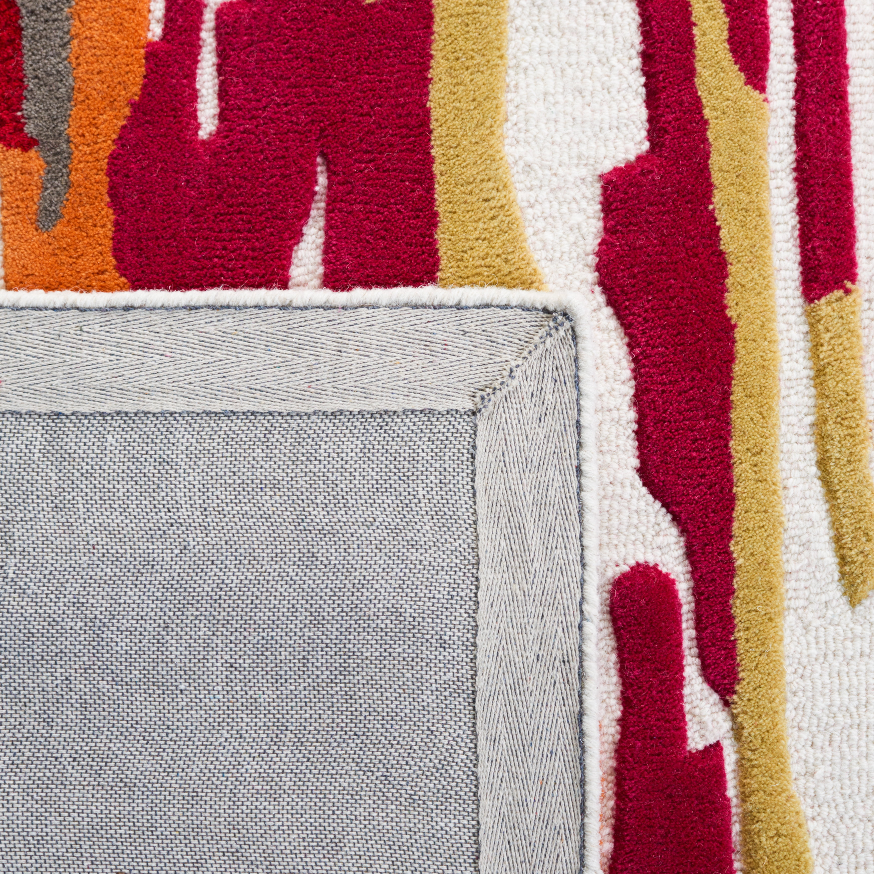 SAFAVIEH Rodeo Drive Jesper Abstract Area Rug, Ivory/Red, 3' x 5'