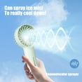 thumbnail image 2 of Specollect Clearance 5Pcs Portable Small Handheld Misting Fan, Mister With Water Tank Rechargeable USB Battery Operated Spray Water Personal Cooling Device Strong Wind for Camping, Travel, Outdoors, 2 of 5