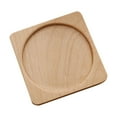 thumbnail image 2 of Hariumiu Wooden Coaster Smooth Round Tea Coaster Easy to Clean Coffee Cup Protective Pad for Home Decorations, 2 of 7