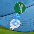 thumbnail image 3 of Cartoon Golfer Pattern Enamel Clips Golf Ball Markers with Hat Clips Magnetic Golf Hat Clips Decorative Jewelry Accessories Gift MJ119, 3 of 6
