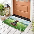 thumbnail image 3 of Happy Easter Hello Spring Chesapeake Bay Retriever Playing Football Doormat Chessie Dog Lover Indoor Outdoor Welcome Mat - 13003, 3 of 5