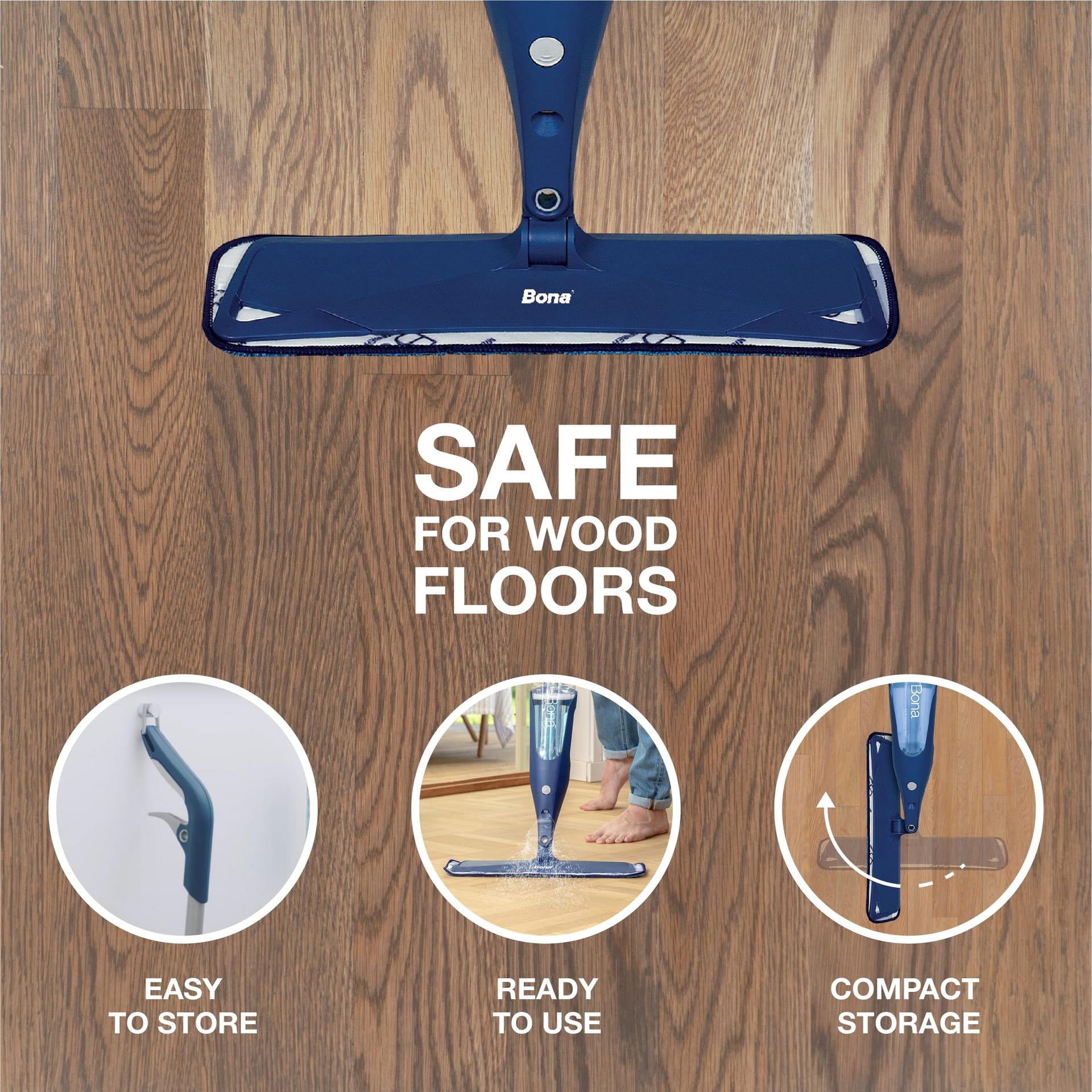 Bona Spray Mop + Hardwood Floor Cleaner, Lavender Scented, 128oz