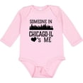 thumbnail image 3 of Inktastic Chicago Illinois Someone Loves Me Skyline Boys or Girls Long Sleeve Baby Bodysuit, 3 of 5