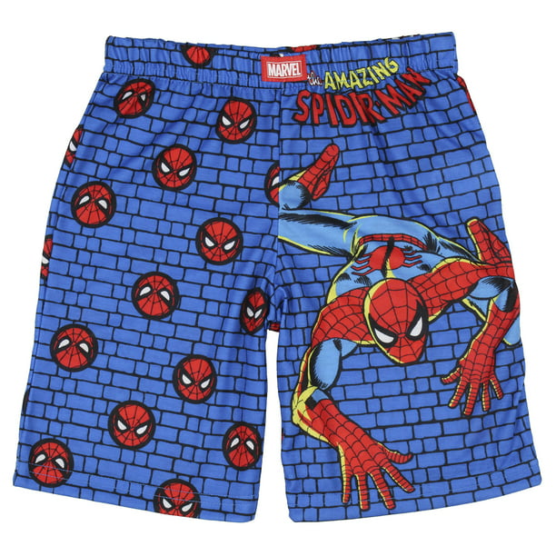 Ansigt opad Skilt Definere Marvel Spiderman Boys' Youth Wall Crawler Superhero Sleep Shorts (LG,  10/12) - Walmart.com