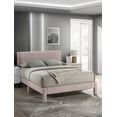 thumbnail image 6 of Queen Size Metal Platform Bed Frame Low-profile Unobtrusive Legs Pink for Bedroom, 6 of 7