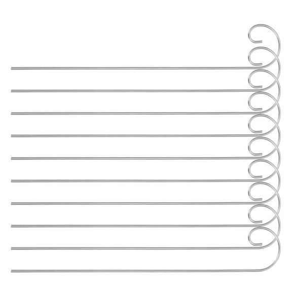 Raindrops 10 Pcs Shepherd Hooks For Outdoor Iron Garden Holders For Bird Feeders Plant Signs And Lanterns Long-Lasting Heavy Duty Shepherd Hook For Outdoor