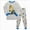 Pj73-Grey, variant on Gibobby Toddler Boys Pajamas Dailywear Set Boys Girls 2t 3t 4t 5t Fall Winter Round Neck Pants Set Loungewear 2Pc Long Sleeve Pajamas Set Toddler Boys Clothes,Watermelon Red,Size 3-4 Years