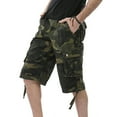 thumbnail image 4 of DeHolifer Men's Camo Cargo Shorts Cotton Relaxed Fit Multi-Pocket Outdoor Camouflage Cargo Shorts Army Green 4XL, 4 of 8