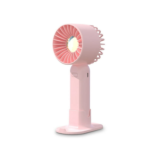 Inteprter Ventilador de mano personal recargable 3 modos de refrigeración portátil enfriador rosa Type2 NO2