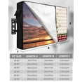 thumbnail image 7 of Outdoor TV Cover 48 to 50 Inch Weatherproof, Merry Christmas Waterproof TV Screen Protector for Outside Decor with Zipper and Pocket 48"L x 30"H , Vintage Christmas Decorations Plaid, 7 of 7