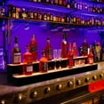 thumbnail image 3 of Qinaqin 2 Niveles 48 Inch Bottle cm de Profundidadisplay Estante Bar Shelves con Remote & App Control 16 Colors 4 Music Modes Acrylic Lighted para Liquor, 3 of 7