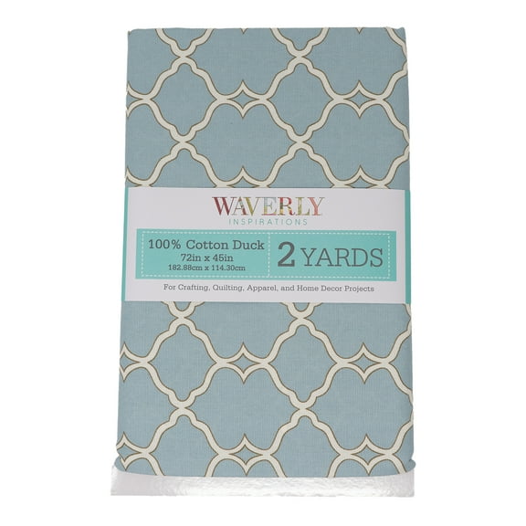 Waverly Inspirations Cotton Duck 45" x 2 Yds Gateway-Spa Color Precut Fabric, 1 Piece