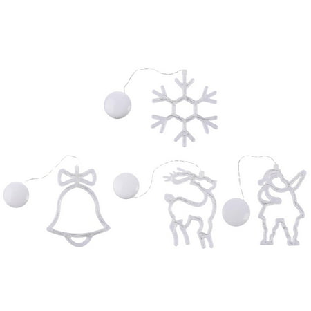 

Christmas Sucker Chandelier Lights Xmas Window Suction Festival Lamp Decors Display