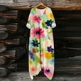 thumbnail image 5 of Blmnix Mumu Dresses Dress Women Tshirt Dress Popover Under Dress Short Sleeve Tea-Length V-Neck with Pockets Womens Spring Dresses,XXL, 5 of 5
