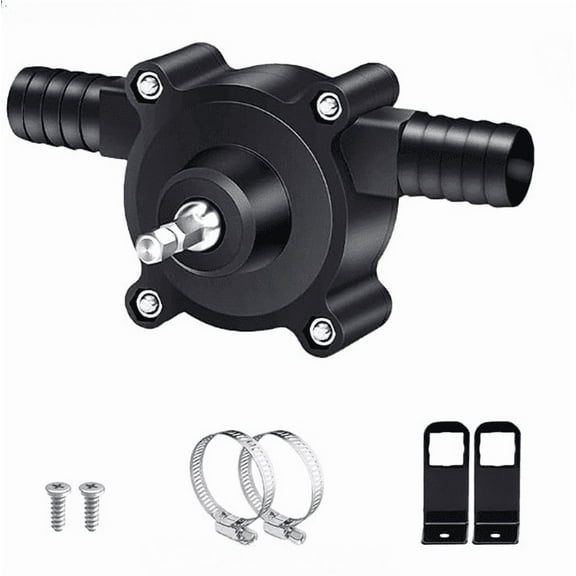 Naisfei- 1-piece manual electric drill drive self-priming water pump, new self-priming manual pump, 4.96*2.48 inchesportable hand drill pump water transfer pump, household electric well hand pump