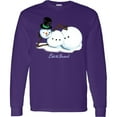 thumbnail image 3 of Inktastic Let It Snow Sassy Snowman in Top Hat Long Sleeve T-Shirt, 3 of 5