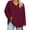 Wine, variant on Kezqiaxn Plus Size Tops for Women Fashion Long Sleeve V-Neck Casual Work Blouse Womens Shirts Fall Winter Clothes