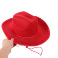 thumbnail image 4 of GOOHOCHY Sombrero Cowboy Para En Denim Con Cordón Seguro Para Actividades, 4 of 5