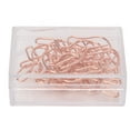 thumbnail image 1 of Clips de Papel Metálicos ANGGREK 100 Piezas Oro Rosa para Oficina Clasificación de Archivos, 1 of 8