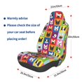 thumbnail image 3 of Balery Colorful Bulldog Funda de Asiento para Auto con Diseño - Cubierta Frontal Suave y Transpirable con Protector Antideslizante- 1 Unidad, 3 of 5