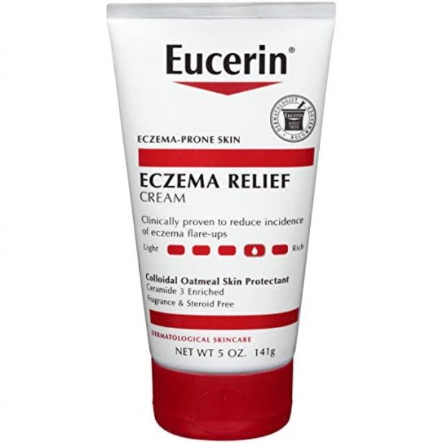 eucerin eczema relief cream - full body lotion for eczema-prone skin - 5 oz. tube