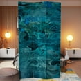 thumbnail image 6 of 7 ft. Tall Double Sided Deep Blue Sea Canvas Room Divider, 6 of 7