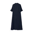 thumbnail image 4 of Vestido Blusa de mujer Maxi vestido elegante holgado elegante vestido simple moda Maxi vestido camisero Kuymtek Azul marino T XXL para Mujer, 4 of 8