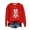Red, variant on Feancey Plus Size Christmas Sweatshirts for Women Holiday Novelty Print Crewneck Pullover Lightweight Long Sleeve Loose Sweatshirt Fashion Gift Ideas Green 5XL