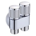 thumbnail image 3 of Válvula de control doble de 1 entrada y 2 salidas G1/2 Válvula angular de control doble de 1 entrada y dos salidas para Plata, 3 of 8
