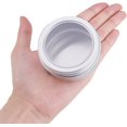 thumbnail image 4 of Paquete de 12 latas de hojalata de 2,7 oz con tapa de rosca redonda de aluminio, recipientes con tapa de rosca y ventana transparente, ideales para almacenar especias, dulces, té o regalar (platino), 4 of 7