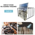 thumbnail image 2 of Metal Vinyl Record Display Shelf Turntable Storage Shelf Exhibit Stand Holder A, 2 of 8