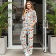 thumbnail image 2 of Renewold Trendy Sweatsuits for Womens Lounge Sets 2 Piece Outfits High Waisted Sweatpants and Mock Neck Sweatshirts Loose Women's Activewear Matching Set, Mushroom Print, XS, 2 of 7