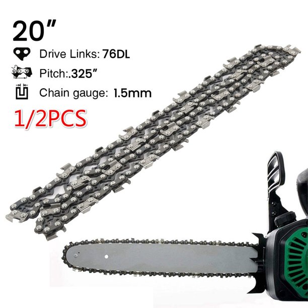 2/1PCS 20inch 76 Drive Links Chainsaw Saw Chain Parts Tool Chainsaw