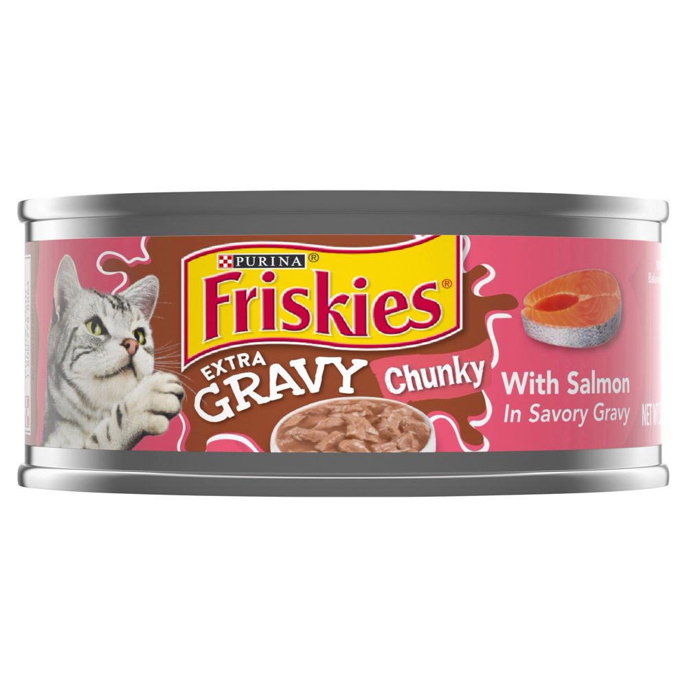Purina Friskies Gravy Wet Cat Food, Extra Gravy Chunky With Salmon in