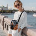 thumbnail image 3 of CHAQLIN Cat Halloween Bat Sling Bag for Travel Traveling, Zipper Crossbody Bag Polyester Adjustable Strap Small Crossbody Wallet, 3 of 6