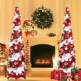 thumbnail image 3 of Árbol de Navidad SINTENILL desplegable de 5 pies con temporizador, luces y adornos, 3 of 9