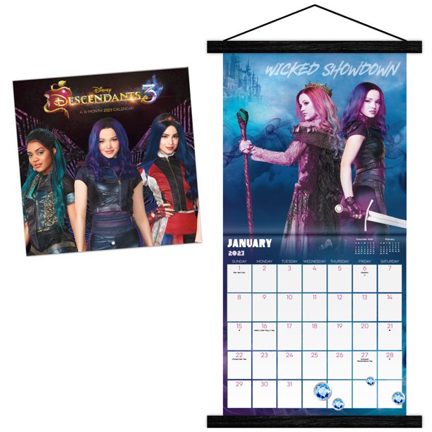 Trends International 2023 Disney Descendants Wall Calendar &