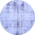 thumbnail image 1 of Ahgly Company Machine Washable Indoor Round Abstract Blue Modern Area Rugs, 7' Round, 1 of 4