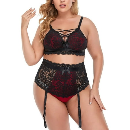 

dmqupv Lace Maternity Lingerie Women Lace Strap Lingerie Suspenders Pajamas Set Push up Strapless Bras for Women Pack A Large