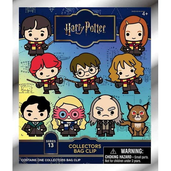 3D Figural Foam Bag Clip Harry Potter Series 13 Mystery Box (24 Packs)