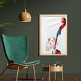 thumbnail image 2 of Cello Wall Art with Frame, Creative Abstract Cheerful Design of Pegbox with Butterflies and Musical Notes, Printed Fabric Poster for Bathroom Living Room, 23" x 35", Multicolor, by Ambesonne, 2 of 2