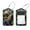 multicolored 3, variant on PhooArto 2 Pack Leather Luggage Tag with Stainless Steel Loop, Sloth Donut Galaxy Baggage Handbag Travel Suitcase Tags with Name ID Card Perfect to Quickly Spot Luggage Suitcase