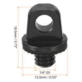 thumbnail image 2 of Unique Bargains 1/4' Camera Neck Strap Screw Holder Quick Install Camera Screws with Rubber Washer, Black 4 Pack, 2 of 5