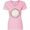 thumbnail image 3 of Inktastic Volleyball Gifts for Girls Women's V-Neck T-Shirt, 3 of 5