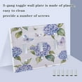 thumbnail image 3 of Blue Hydrangea Decorative Light Switch Plates Switch Cover Decorative Wall Plates Ideal for Living Room Kitchen Bedroom and Study, 3 of 8