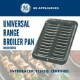 thumbnail image 7 of GE Appliances Broiler Pan with Rack for Oven, Non-Stick Pan, 2 Piece Black Porcelain Coated Steel Roasting Pan, WB48X10056, 7 of 7