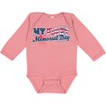 thumbnail image 3 of Inktastic My First Memorial Day Grunge with Fireworks Boys or Girls Long Sleeve Baby Bodysuit, 3 of 5