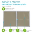thumbnail image 2 of Ghent's Vinyl 36" x 60" 2 Door Enclosed Bulletin Board in Caramel, 2 of 5